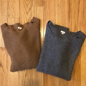 2 J.Crew alpaca-merino blend sweaters, Size M